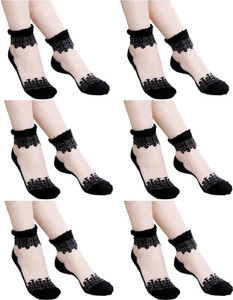 Unitedway Women's Self Design Ankle Length Socks