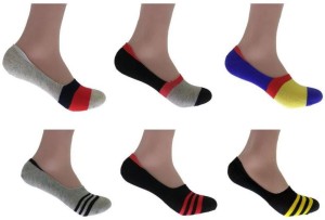 Tahiro Men & Women Striped Ankle Length Socks, Footie Socks, No Show Socks, Glean Length Socks