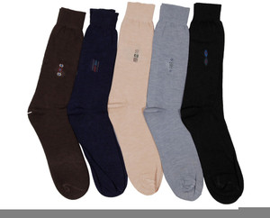 Mikado Men's Embellished Crew Length Socks