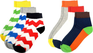 Color Fevrr Men & Women Low Cut Socks