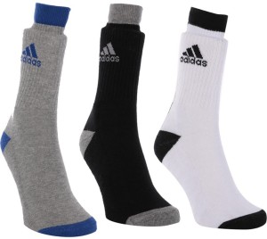 Adidas Men's Solid Crew Length Socks