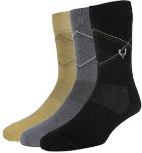 Allen Solly Men's Self Design Mid-calf Length Socks