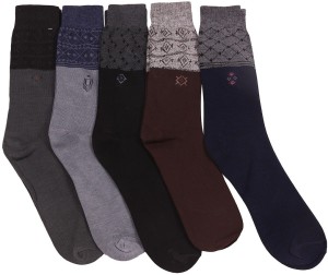 Mikado Men's Embellished Crew Length Socks