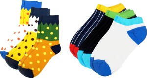 Color Fevrr Men & Women Mid-calf Length Socks