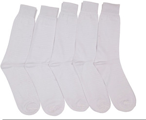 Mikado Men's Self Design Crew Length Socks