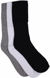 Marc Men's Self Design Crew Length Socks
