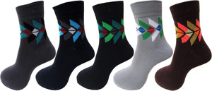 Rc. Royal Class Men's Self Design Ankle Length Socks