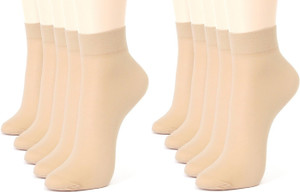 Evince Women's Solid Ankle Length Socks