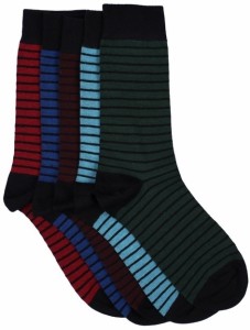 Vinenzia Men's Self Design Crew Length Socks
