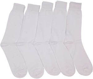 Mikado Men's Self Design Crew Length Socks