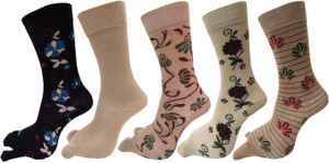 Rc. Royal Class Women's Self Design Crew Length Socks