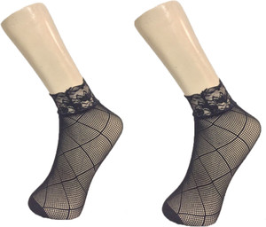 Unitedway Women's Self Design Ankle Length Socks