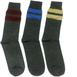 Graceway Men's Striped Crew Length Socks