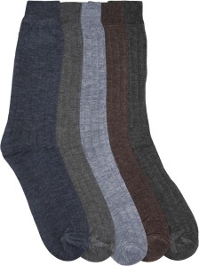 Mikado Basic Appeal Men's Self Design Crew Length Socks