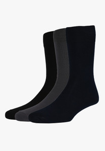 Peter England Men's Self Design Mid-calf Length Socks