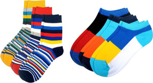 Color Fevrr Men & Women Mid-calf Length Socks