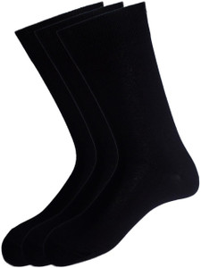 Peter England Men's Solid Mid-calf Length Socks