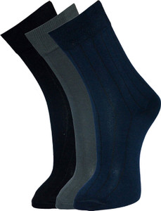 Marc Men's Striped Crew Length Socks