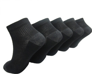 Morson Men's Solid Ankle Length Socks