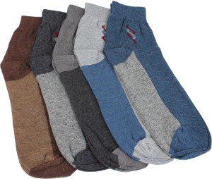 Mikado Simple Men's Solid Ankle Length Socks