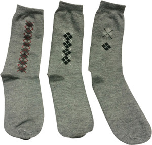 Graceway Men's Geometric Print Crew Length Socks