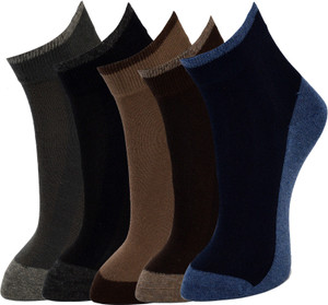Marc Men's Striped Ankle Length Socks