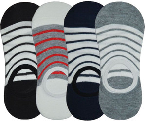 Tahiro Men & Women Striped Footie Socks, No Show Socks, Low Cut Socks