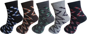 Rc. Royal Class Men's Self Design Ankle Length Socks