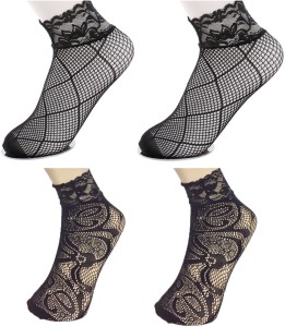 Unitedway Women's Self Design Ankle Length Socks