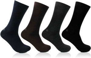 Bonjour Antimicrobial Men's Solid Crew Length Socks