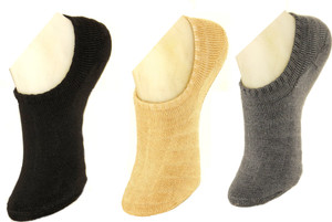 Neska Moda Men & Women Solid No Show Socks
