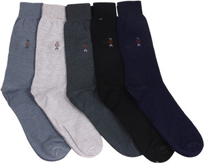Mikado Men's Embellished Crew Length Socks
