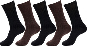 Simon Men's Striped Crew Length Socks