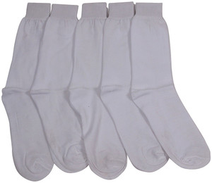 Mikado Men's Solid Crew Length Socks