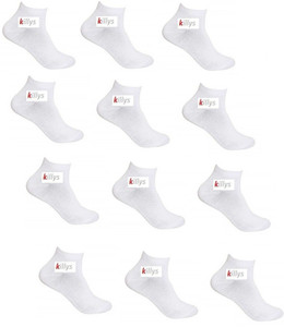 Killys Men's Solid Ankle Length Socks