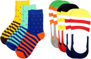 Color Fevrr Men & Women Mid-calf Length Socks