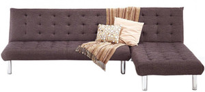 FabHomeDecor L Shape Corner Double Foam Sofa Bed