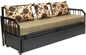 FurnitureKraft Budapest Single Metal Sofa Bed
