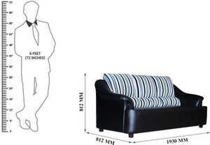 Knight Industry Fabric 3 Seater Standard