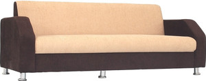 Bharat Lifestyle Italia 3 Seater Golden Brown Solid Wood 3 Seater Sofa