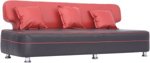Bharat Lifestyle Butter Fly 3 Seater Red color Solid Wood 3 Seater Sofa