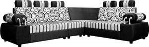 Knight Industry Fabric 6 Seater Sofa