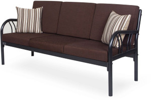 Furniturekraft Metal Sofa Sets With Brown Mattress 3 1 Black Furniturekraft Florence Fabric 3 1 Black Sofa Setconfiguration Straight