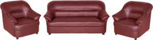 Sethu Furniture Fabric 3 + 1 + 1 Maroon Sofa Set