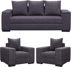 COMFY SOFA Fabric 3 + 1 + 1 GREY Sofa Set
