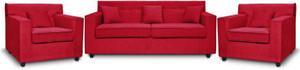 Comfy Sofa Fabric 3 + 1 + 1 RED Sofa Set