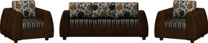 Knight Industry Fabric 3 + 1 + 1 l brown Sofa Set