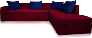 Dolphin Fabric 3 + 2 Maroon-Nevy Sofa Set