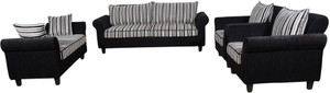 RAWAT Nano 2 Fabric 3 + 2 + 1 + 1 Multicolour Sofa Set