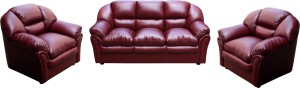Knight Industry Leatherette 3 + 1 + 1 MAROON Sofa Set